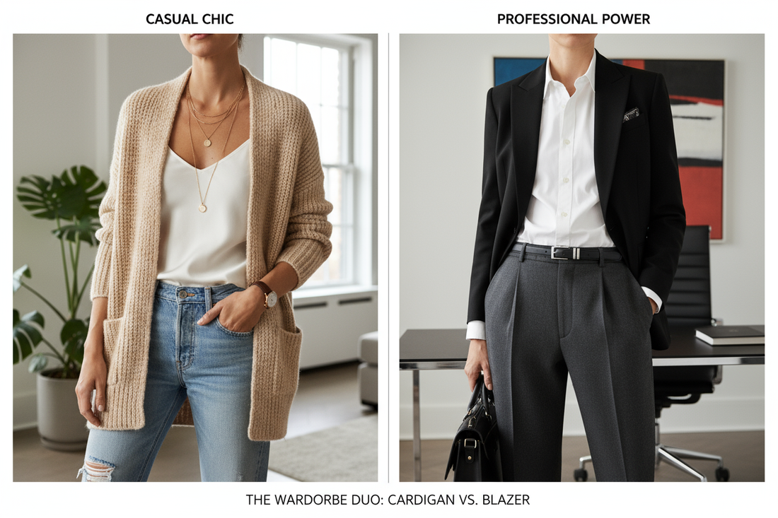 Cardigan ou blazer : quelle pièce choisir selon votre style ?