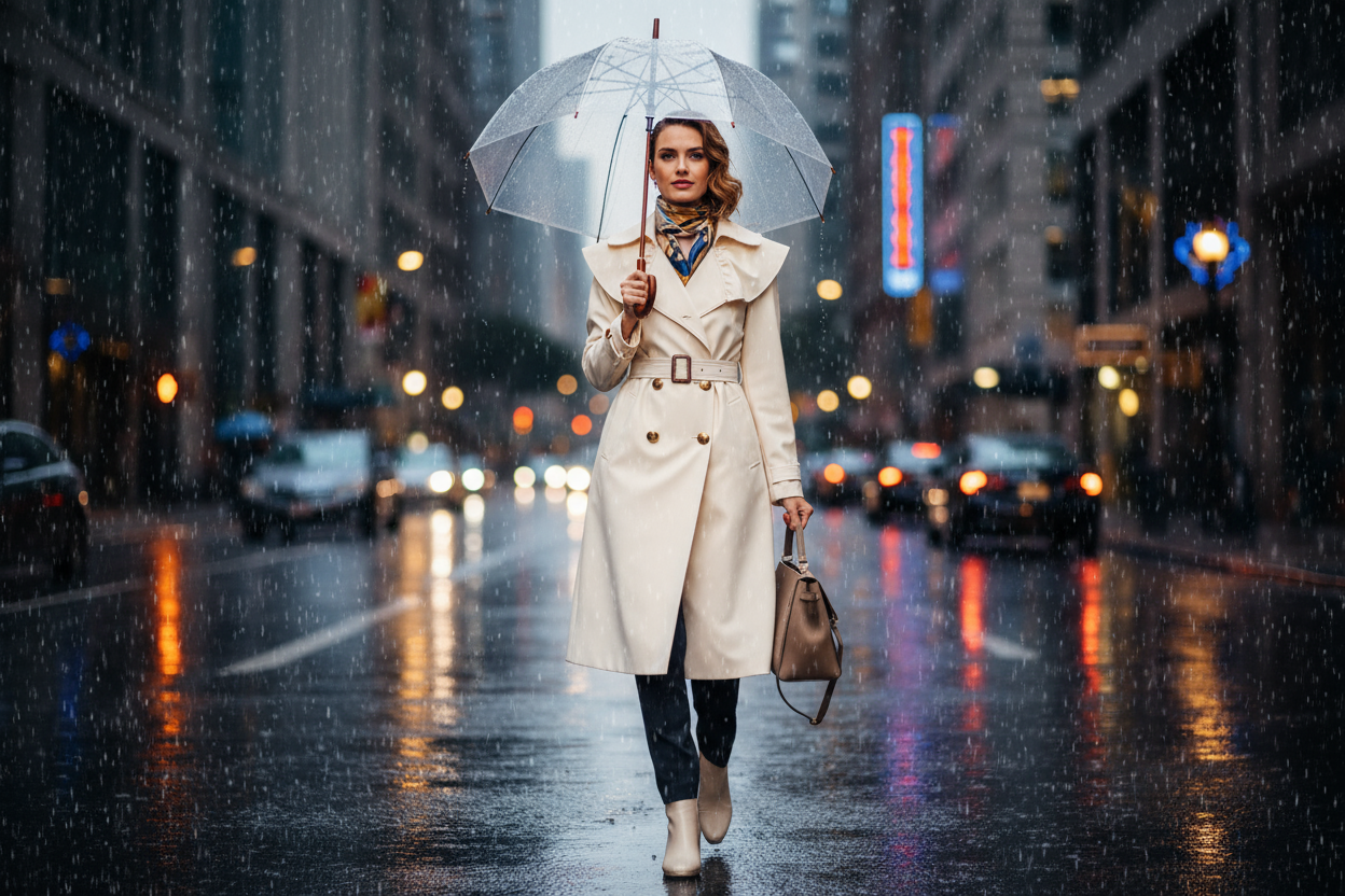 Comment rester chic sous la pluie : le guide des imperméables stylés
