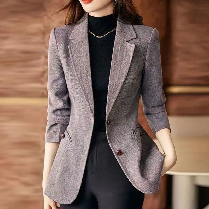 Blazer Femme Élégant en Laine – Style Tendance et Confort - Vestico