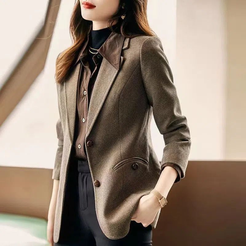 Blazer Femme Élégant en Laine – Style Tendance et Confort - Vestico