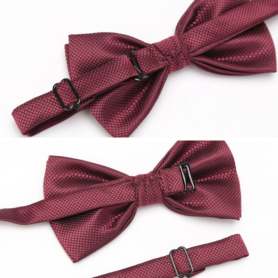 Ensemble Homme Nœud Papillon – Cravate, Boutons de Manchette & Pochette