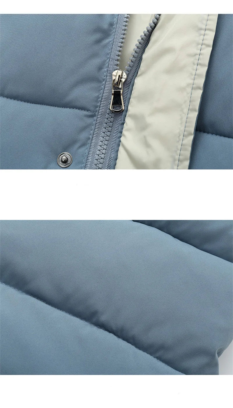 Kids Down Long Outerwear Winter Autumn Teen Cotton Clothes Boys Girls Cotton-Padded Parka Coats Big Children Thicken Warm Jacket - Vestico