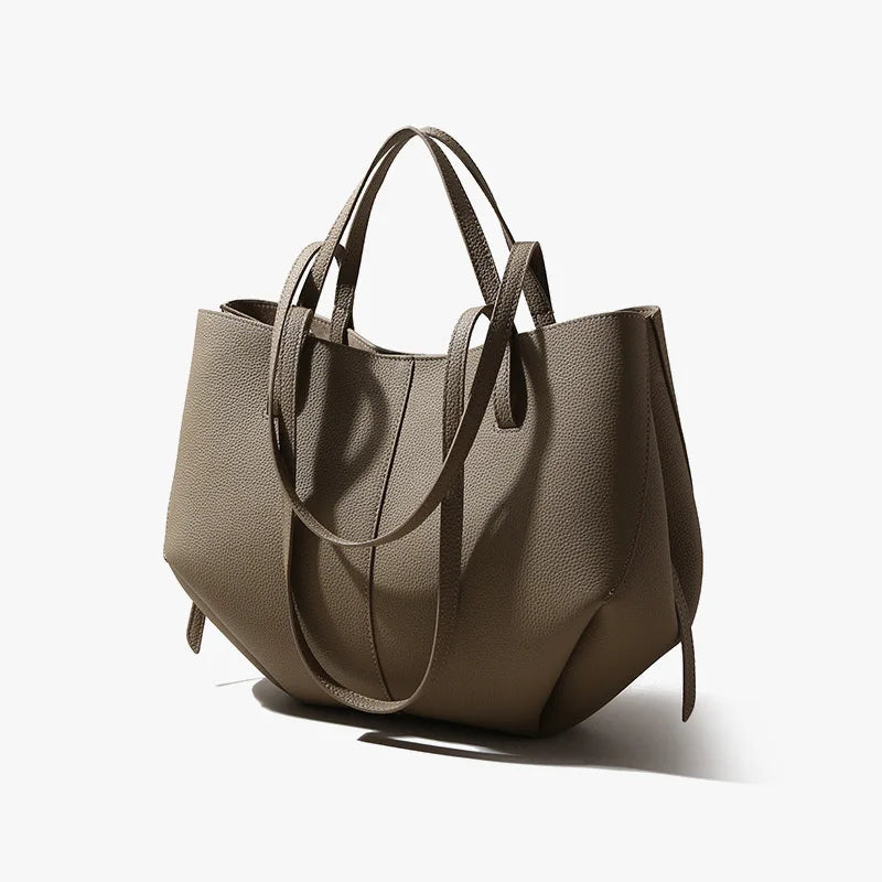 Grand Sac Cabas Femme en Cuir Véritable – Élégant, Spacieux & Polyvalent