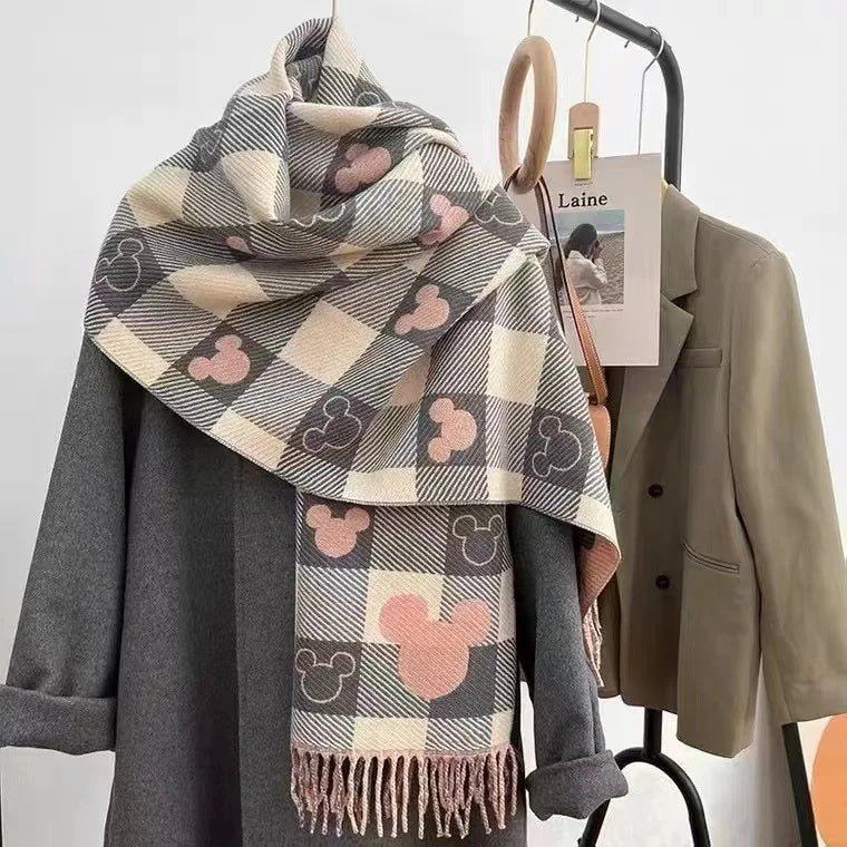 Écharpe Femme d’Hiver – Grande Écharpe Chaude, Imprimée & Douce - Vestico