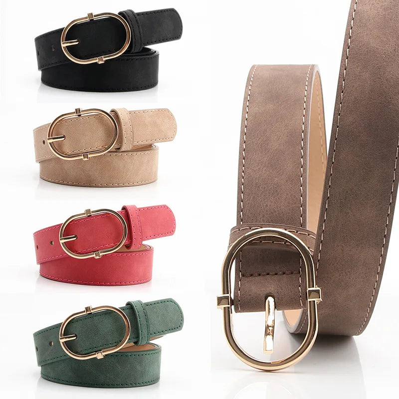 Ceinture Femme en PU – Boucle à Ardillon, 106 cm & Style Tendance