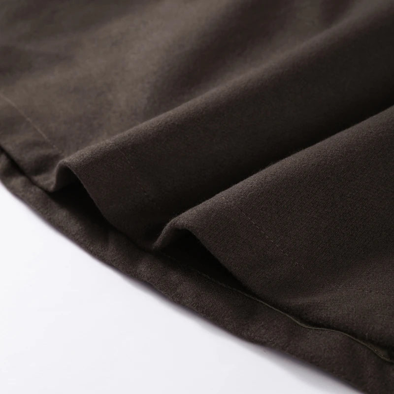 Cape Veste Femme en Fausse Fourrure – Col Montant, Manches Amples & Ceinture - Vestico