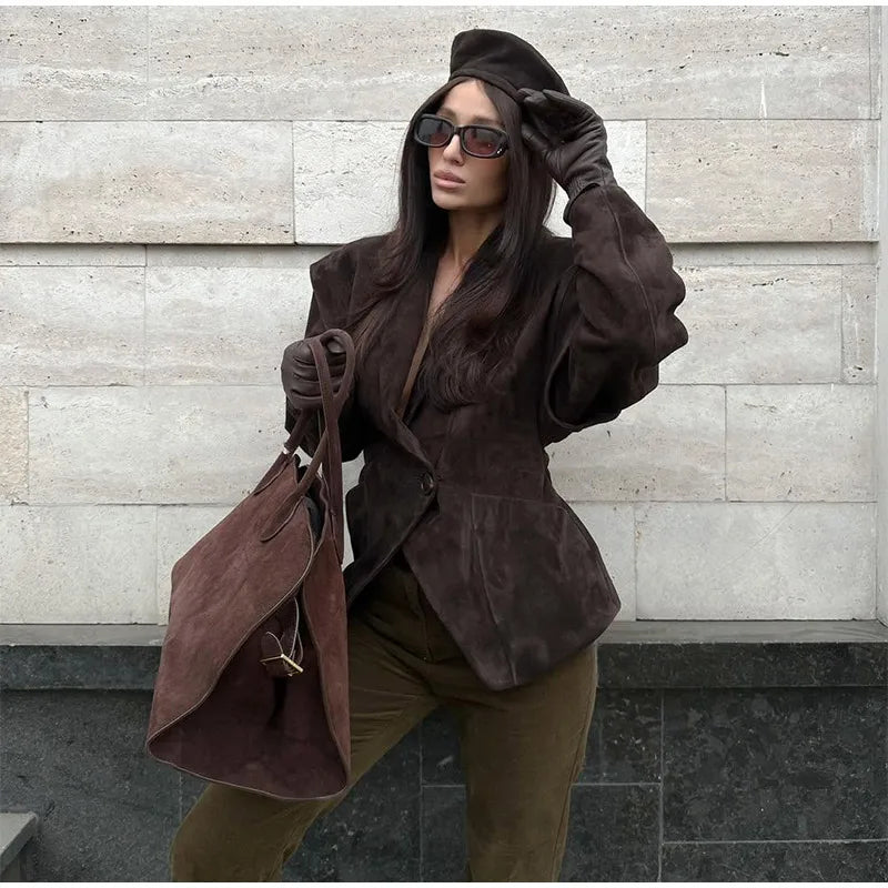 Blazer Femme Ceinturé – Chic & Élégant - Vestico