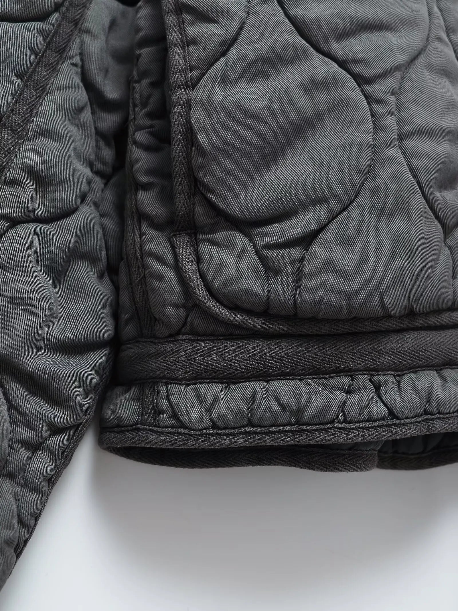 Veste Matelassée Femme Col Montant avec Cordon à la Taille, Style Rétro Décontracté Automne/Hiver 2025