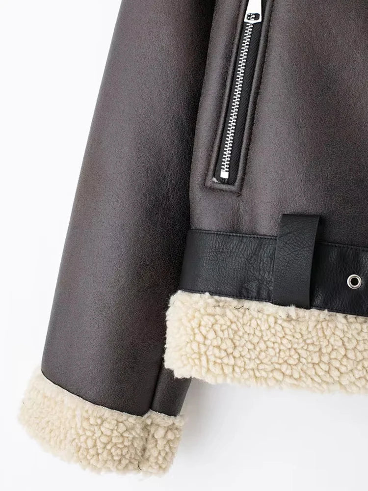 Veste Suédine Femme – Hiver Chic & Chaud - Vestico