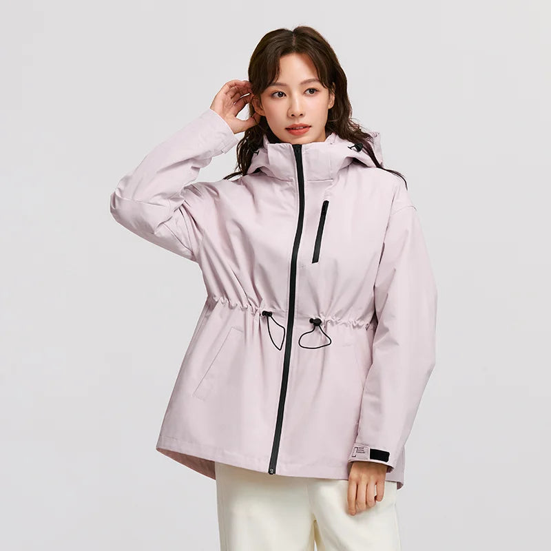 Doudoune Femme 2-en-1 – Capuche, 90 % Duvet & Imperméable