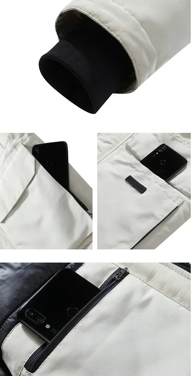 Veste d’Hiver Homme Épaisse -30°C | Parka à Capuche en Fausse Fourrure Imperméable et Coupe-Vent