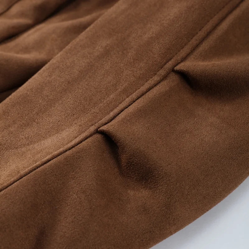 Veste Suédine Femme – Vintage Oversize - Vestico