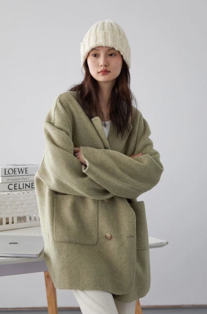 Manteau Laine Femme – Double Face Élégance - Vestico