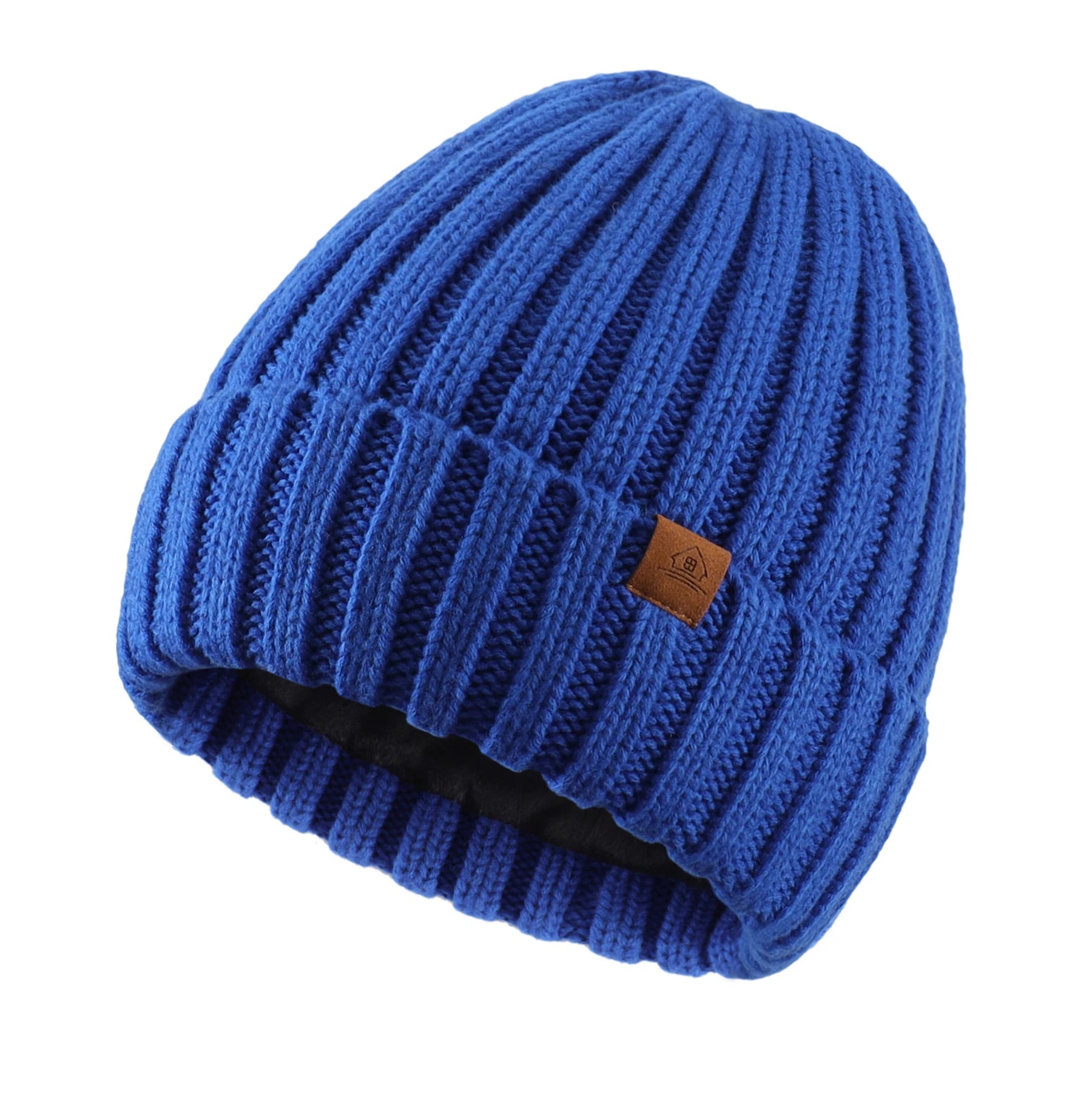 Bonnet Unisexe en Maille – Doublure Velours, Chaud & Confortable - Vestico