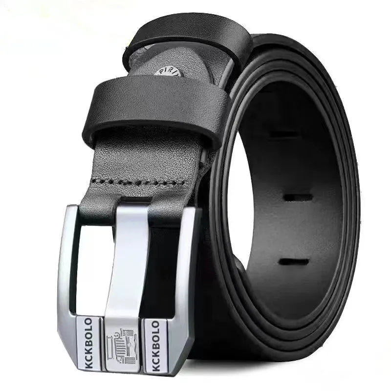 Ceinture Unisexe en Cuir – Boucle Élégante & Style Casual