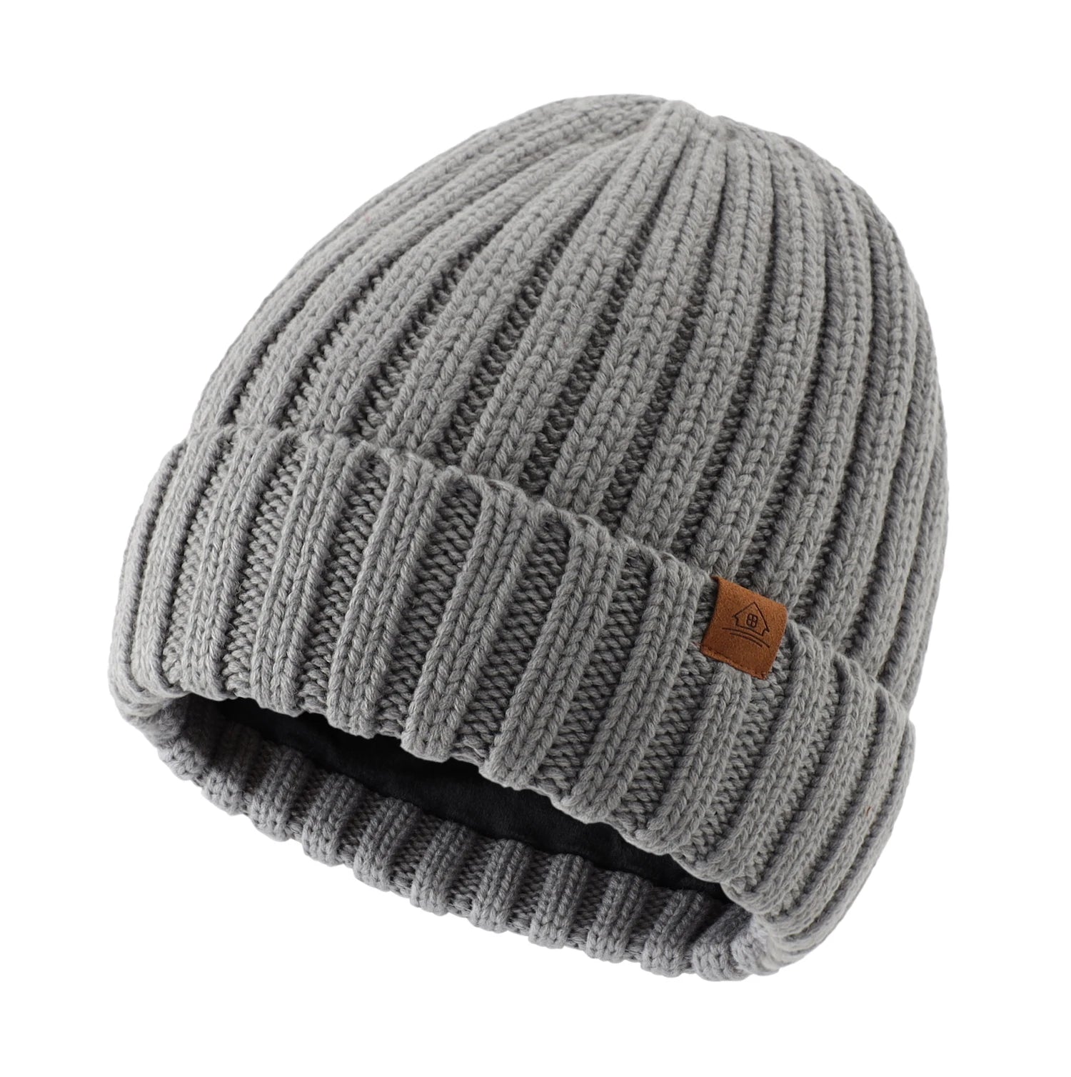 Bonnet Unisexe en Maille – Doublure Velours, Chaud & Confortable - Vestico