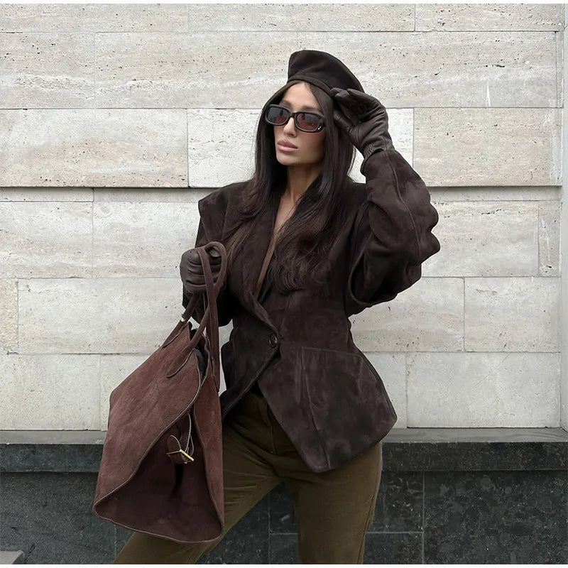 Blazer Femme Ceinturé – Chic & Élégant - Vestico