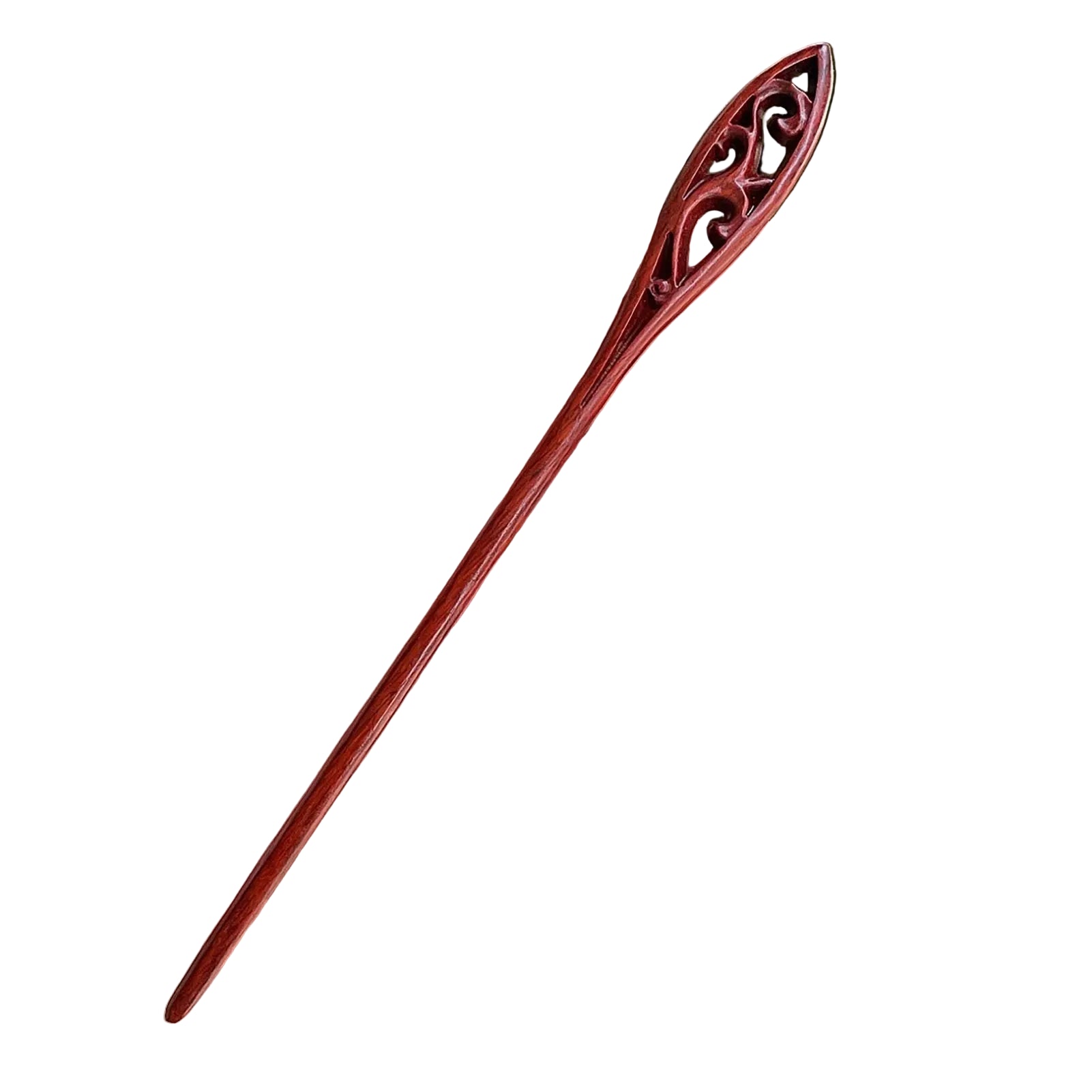 Pic à Cheveux en Bois Sculpté – Style Chinois, Fait Main & Élégant