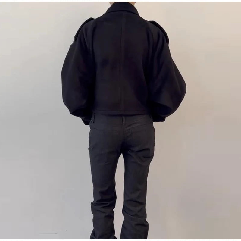 Manteau Court Femme Chic – Col Montant, Fermeture Zippée et Poches - Vestico