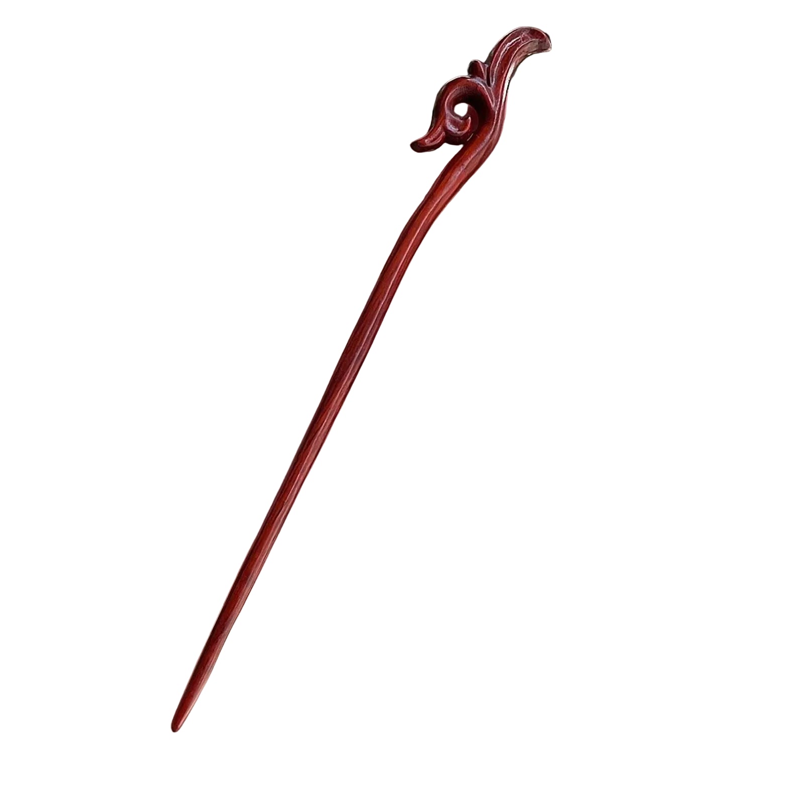 Pic à Cheveux en Bois Sculpté – Style Chinois, Fait Main & Élégant