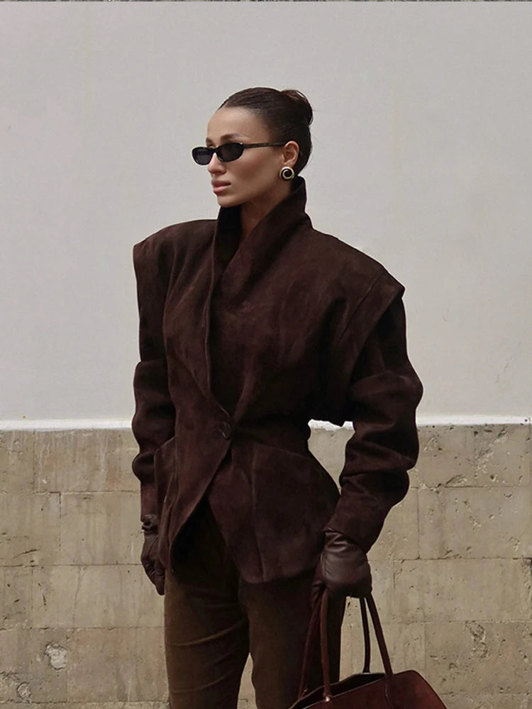 Blazer Femme Ceinturé – Chic & Élégant - Vestico