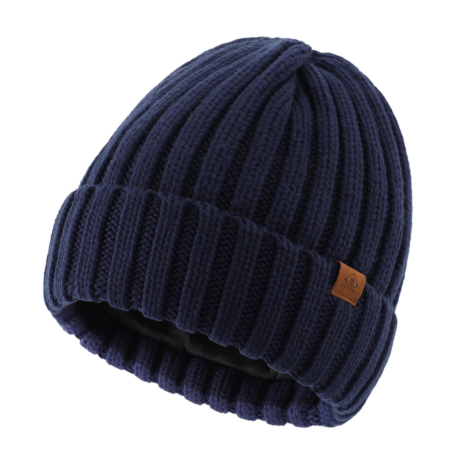Bonnet Unisexe en Maille – Doublure Velours, Chaud & Confortable - Vestico