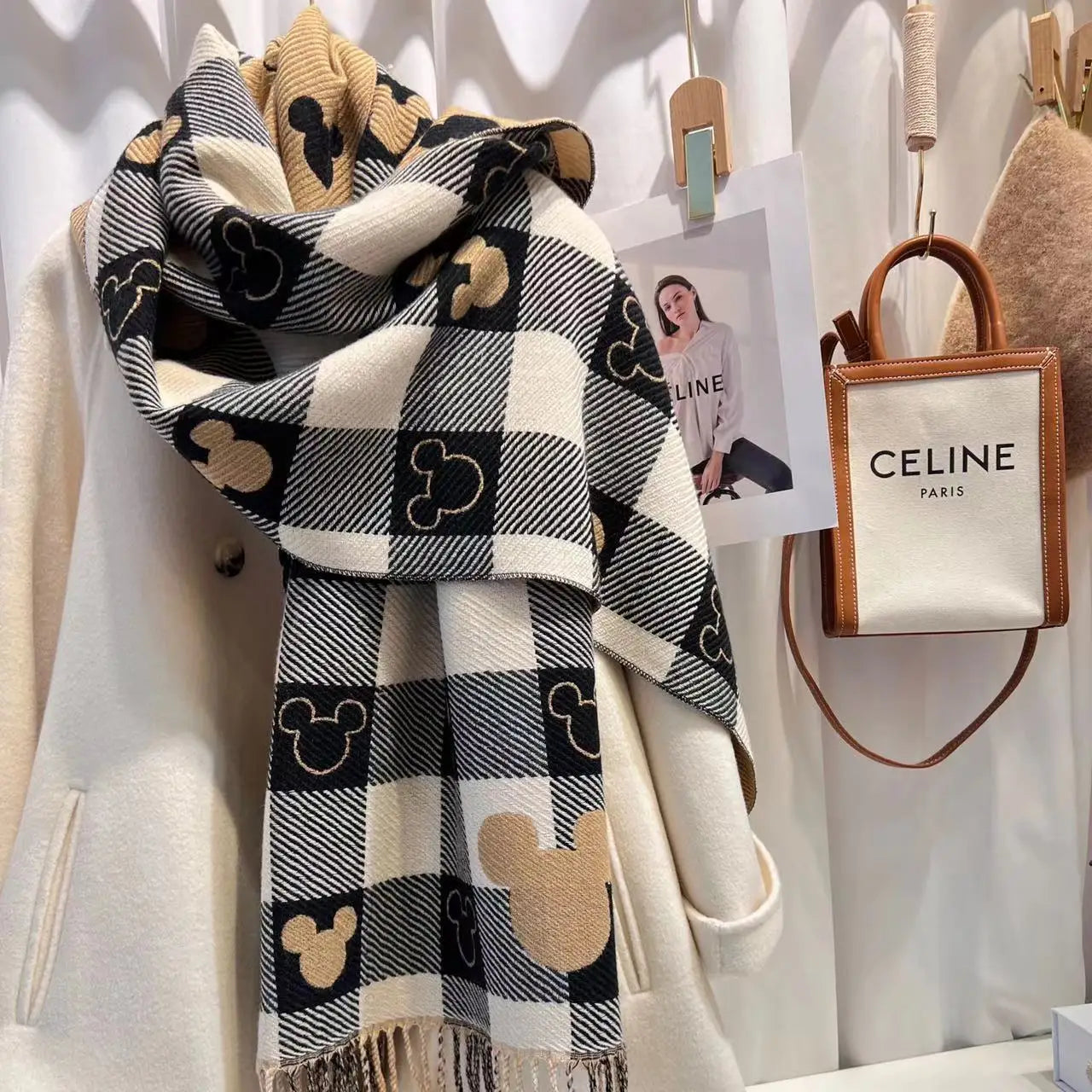 Écharpe Femme d’Hiver – Grande Écharpe Chaude, Imprimée & Douce - Vestico