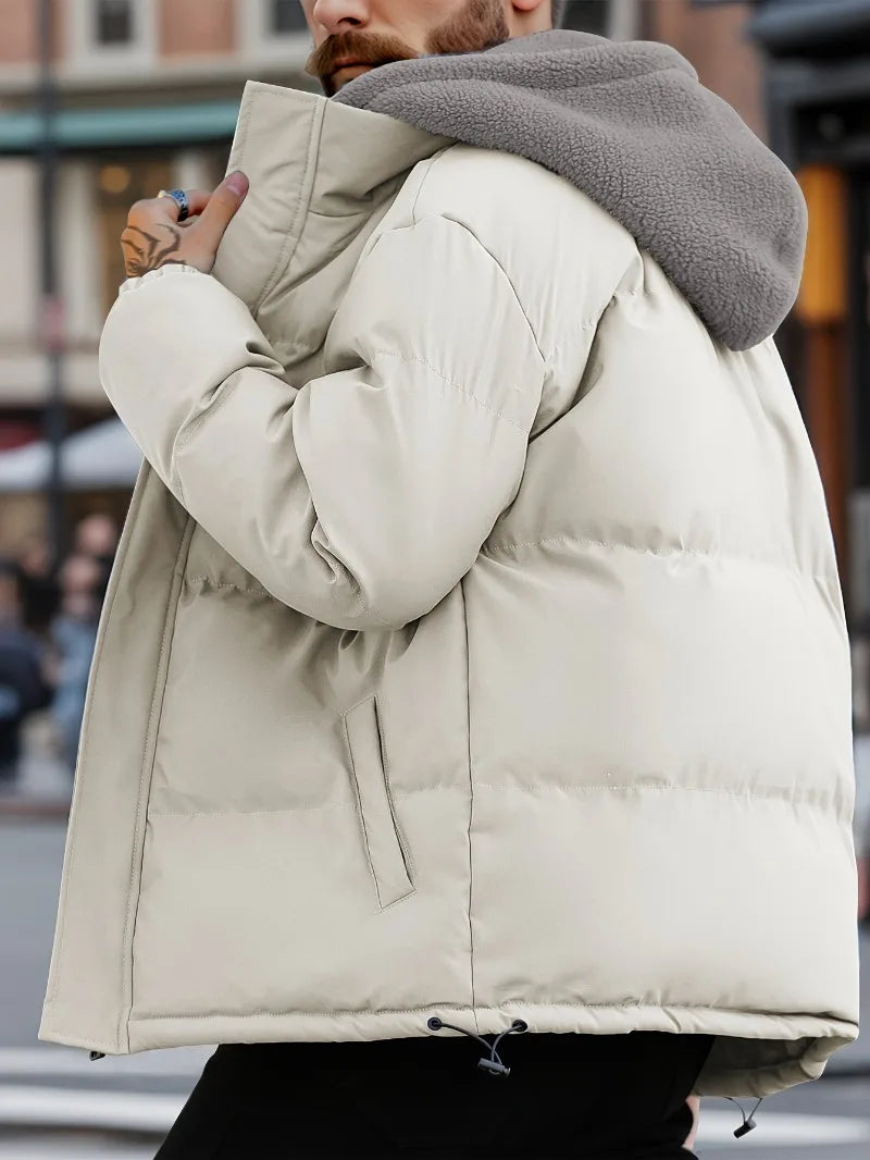 Veste Homme Hiver Imperméable avec Capuche Amovible – Coupe Casual et Chaude - Vestico