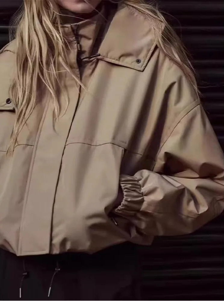 Veste Courte à Capuche Femme – Printemps/Automne - Vestico