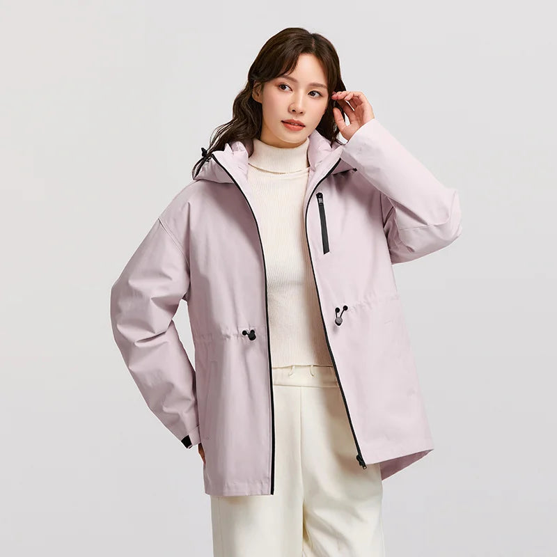 Doudoune Femme 2-en-1 – Capuche, 90 % Duvet & Imperméable - Vestico