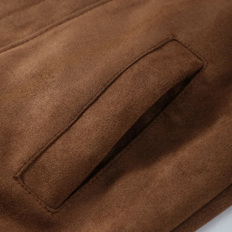 Veste Suédine Femme – Vintage Oversize - Vestico