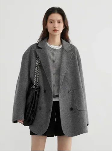 Manteau Laine Femme – Double Face Élégance - Vestico