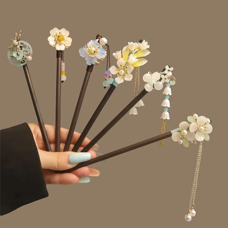 Pic à Cheveux en U Effet Écaille – Barrette Géométrique Élégante