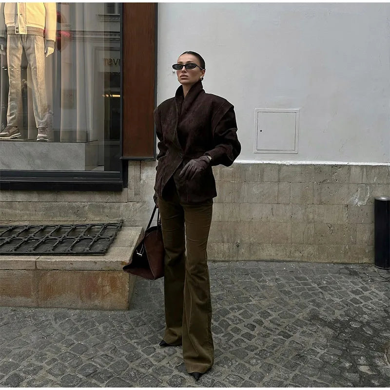 Blazer Femme Ceinturé – Chic & Élégant - Vestico