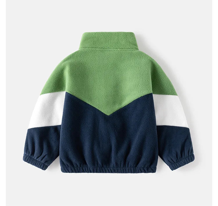 Veste Chaude Garçon à Capuche – Bicolore et Doublée Polaire (7 à 12 ans) - Vestico