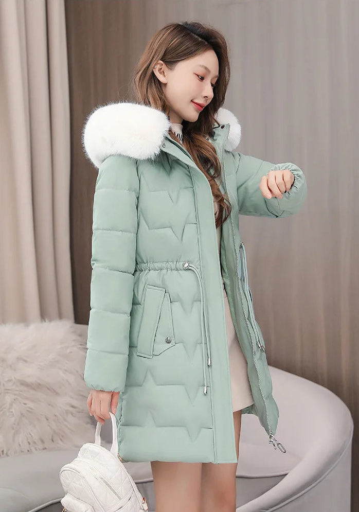 Parka Oversize à Capuche et Col en Fausse Fourrure – Élégance Décontractée d’Hiver