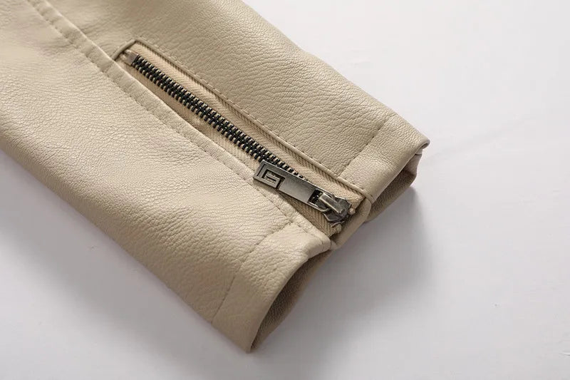 Veste Homme en Simili Cuir avec Capuche – Coupe Slim, Doublure Chaude, Style Motard Élégant - Vestico