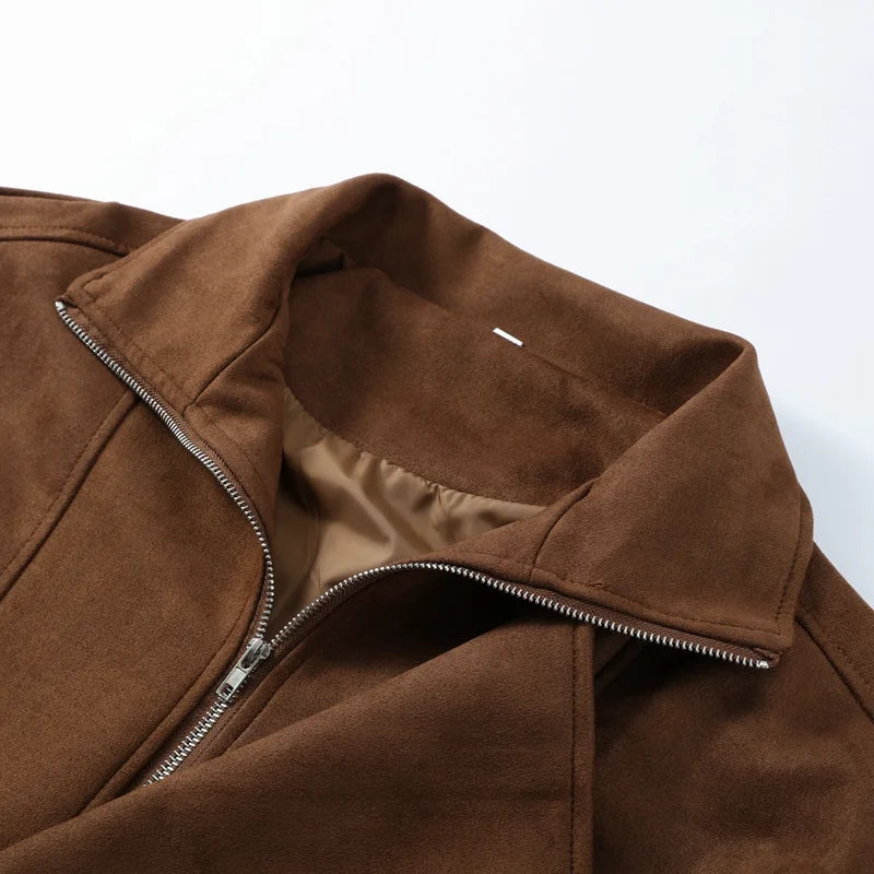 Veste Suédine Femme – Vintage Oversize - Vestico