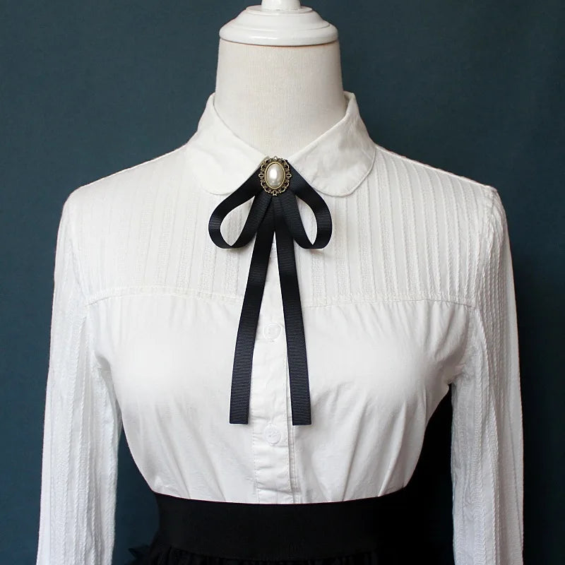 Petit Nœud Papillon Femme & Fille – Ruban Élégant, Style Preppy & Coréen