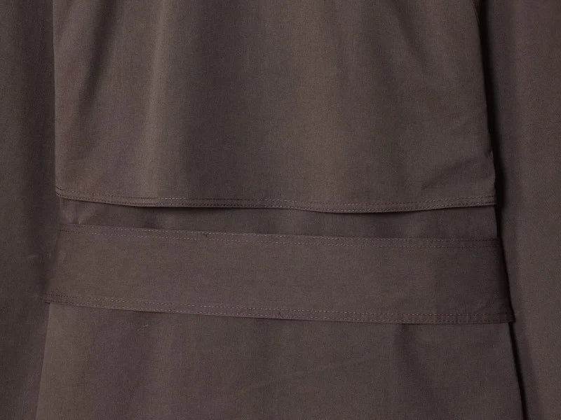 Trench Coat Britannique Ceinturé – Double Boutonnage & Col Revers Maillard - Vestico