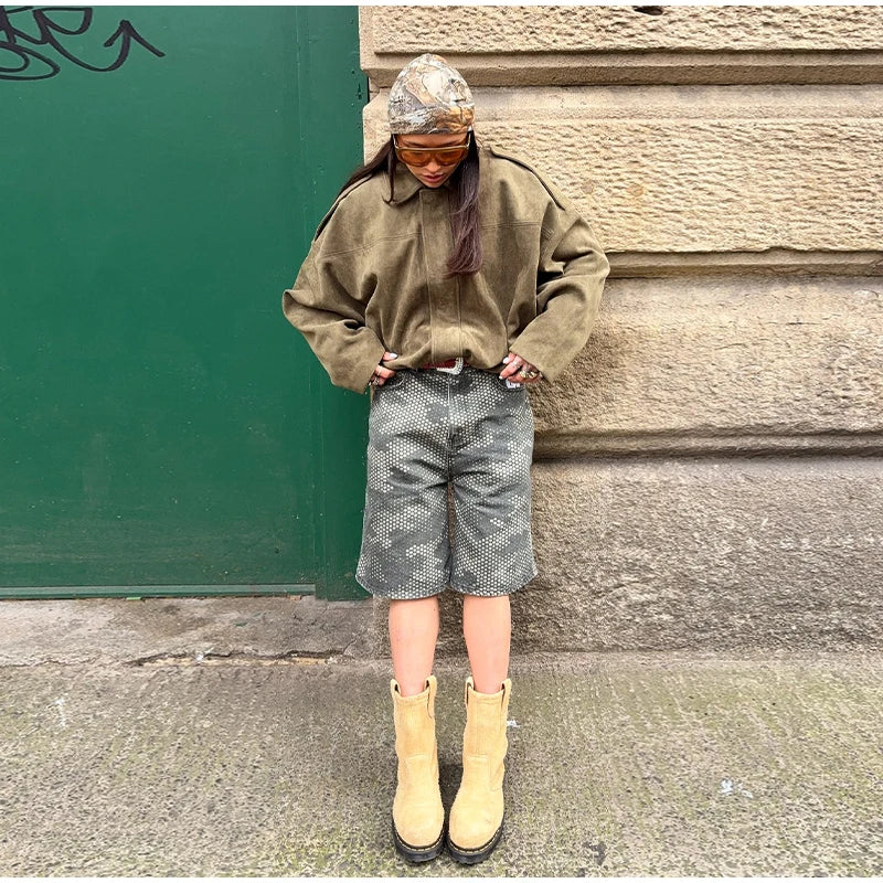 Veste Suédine Femme – Vintage Oversize - Vestico