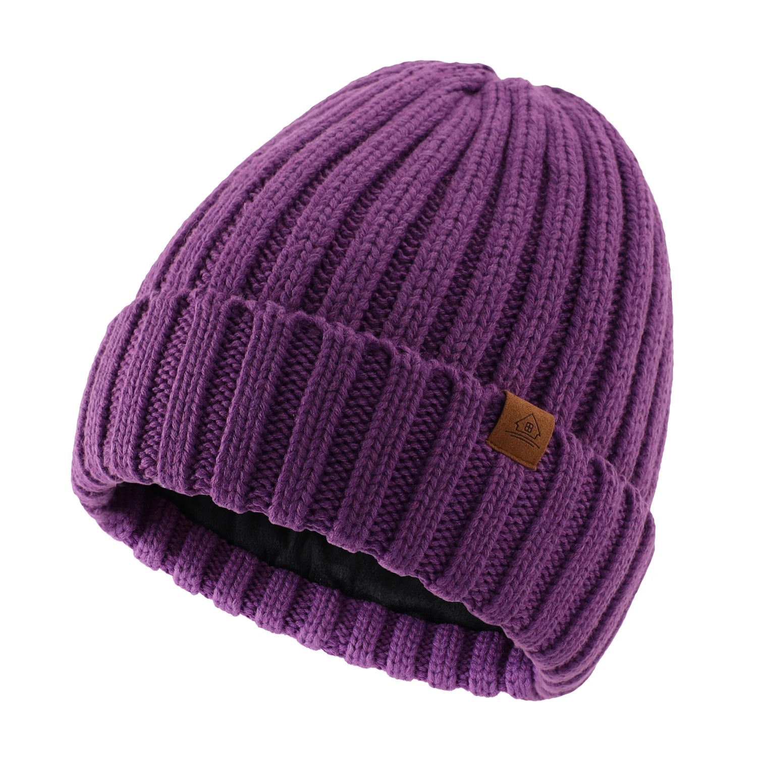 Bonnet Unisexe en Maille – Doublure Velours, Chaud & Confortable - Vestico
