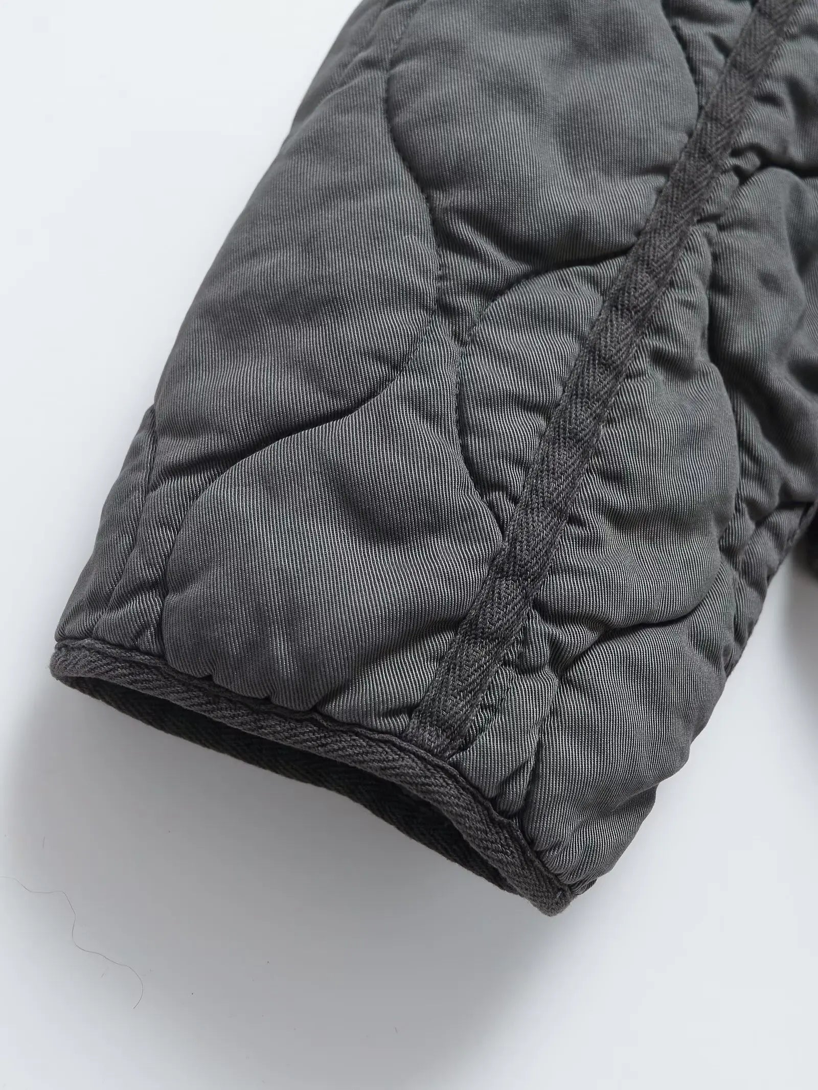 Veste Matelassée Femme Col Montant avec Cordon à la Taille, Style Rétro Décontracté Automne/Hiver 2025