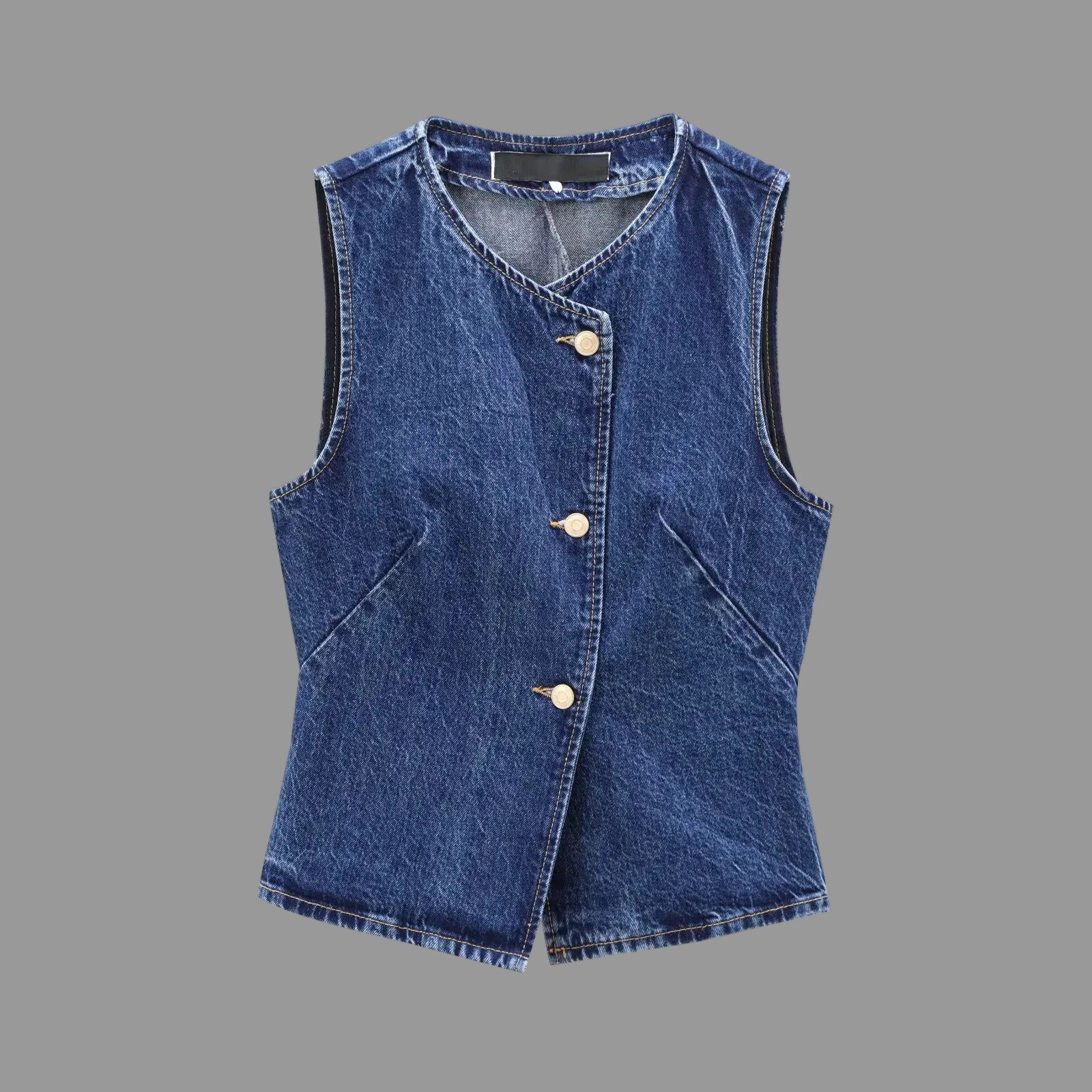 Gilet Femme en Jean – Sans Manches, Style Streetwear 2025 - Vestico