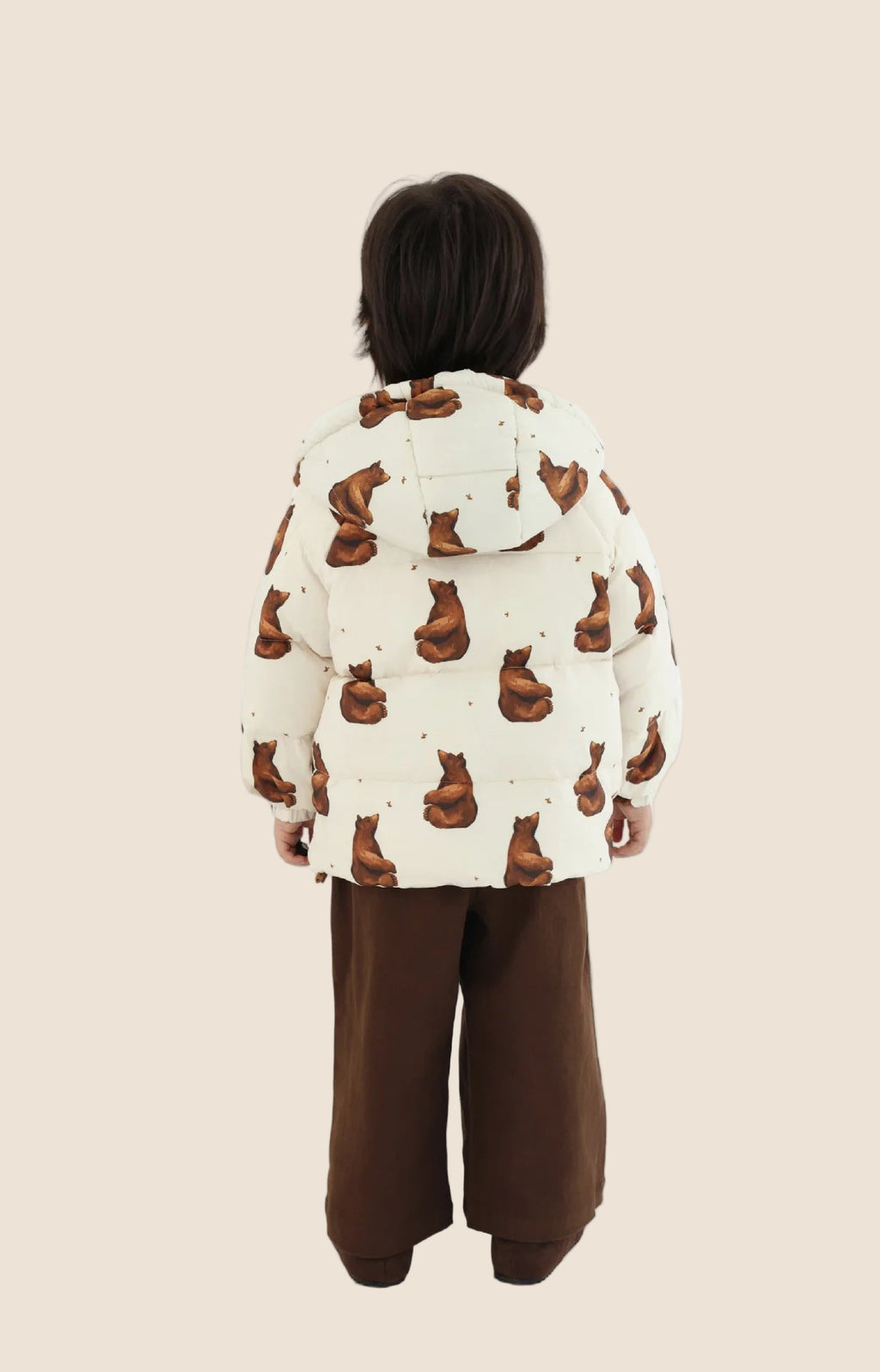 Doudoune Hiver Enfant – Motifs Lapin & Éléphant, Chaude et Coupe-Vent (18M à 7 Ans) - Vestico