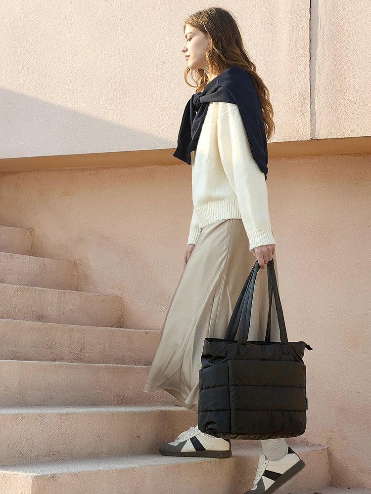 Grand Sac Cabas Femme – Grande Capacité, Zippé & Idéal pour le Quotidien