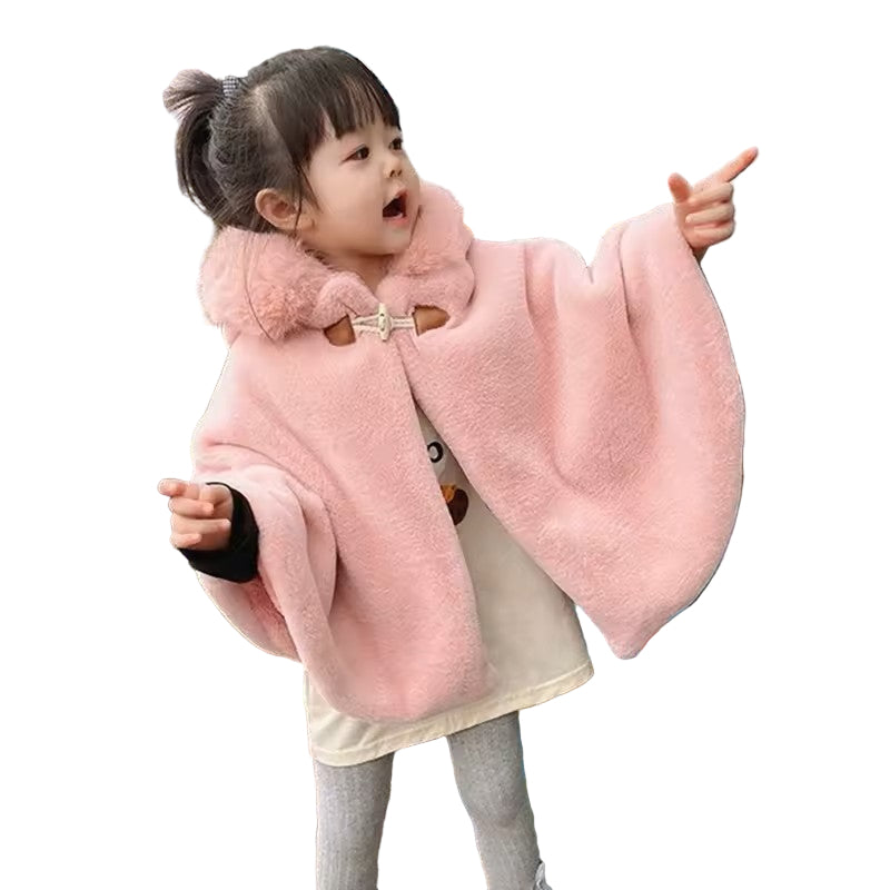 Cape d’Hiver Princesse – Manteau à Capuche en Fourrure pour Bébé Fille - Vestico