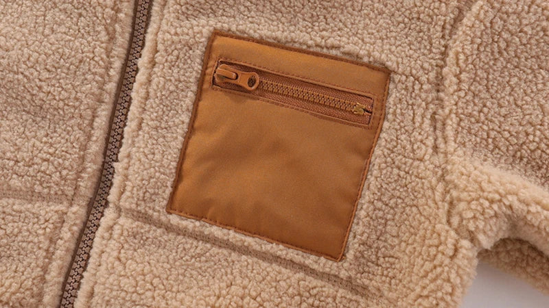 1 2 3 4 5 6 7 Years Boys Jacket Autumn Winter Warm Fleece Baby Coats New Fashion Zipper Children's Outerwear Plush Kids Clothes - Vestico