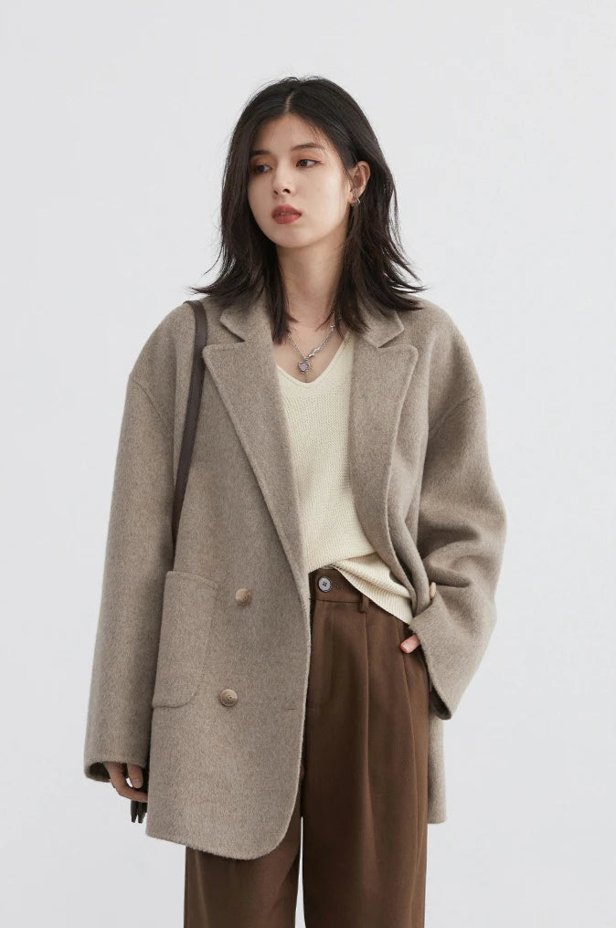 Manteau Laine Femme – Double Face Élégance - Vestico