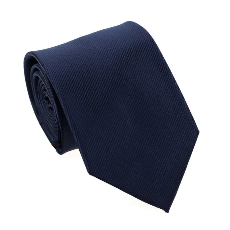 Cravate Homme Bleu Marine – Jacquard Imperméable, Élégante & Tendance